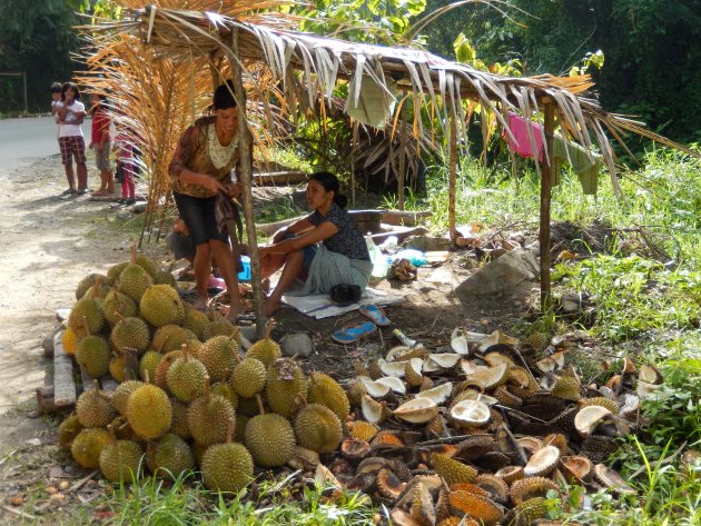 Een gokje wagen met Durian