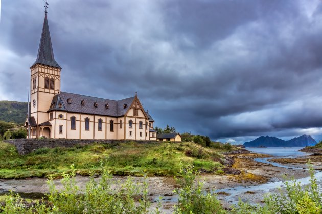 De kathedraal van de Lofoten