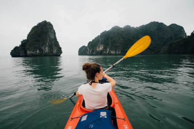 Kayakking the bay