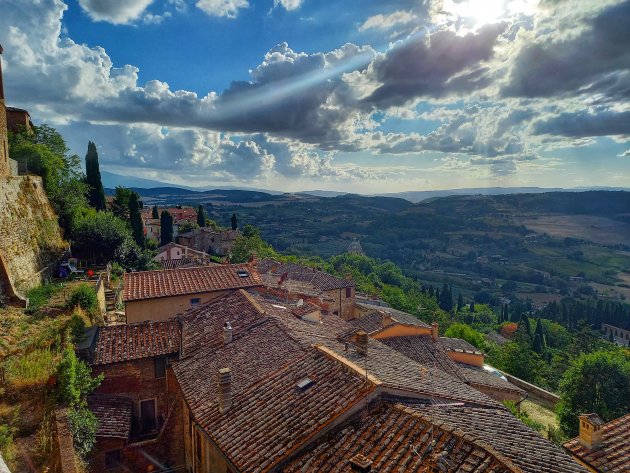 De uitzichten bij Montepulciano