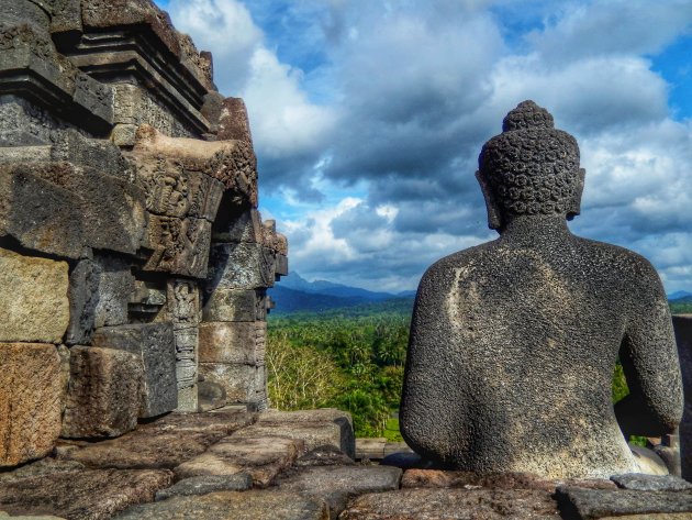 Rondstruinen bij Borobudur