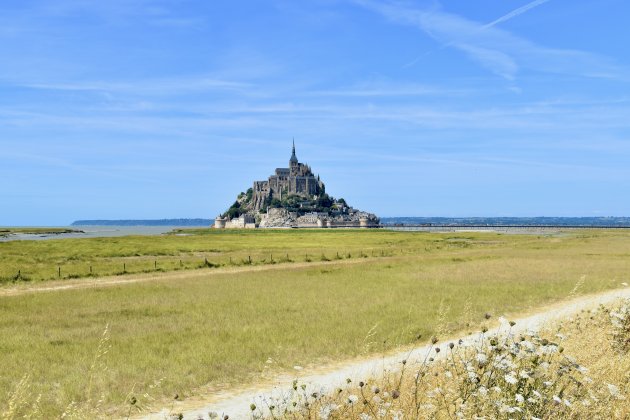 Wandelen naar de Mont Saint-Michel