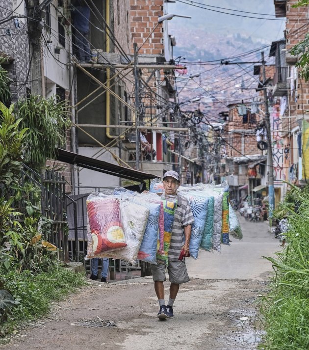 Mountain of trash Medellin