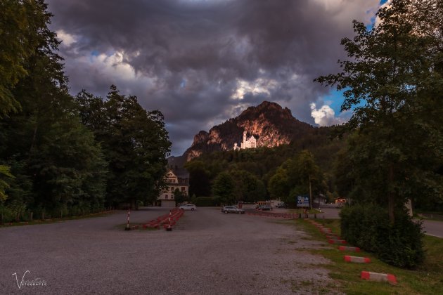 Een ander perspectief van Neuschwanstein