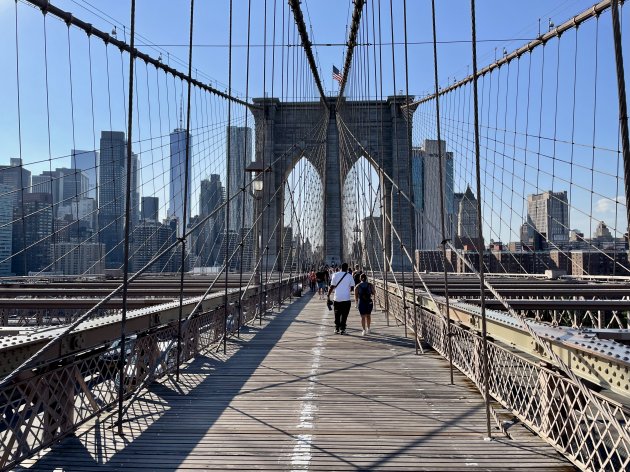 Op Brooklyn Bridge