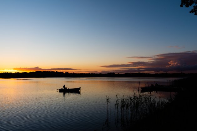 In de nazomerzon dobberen