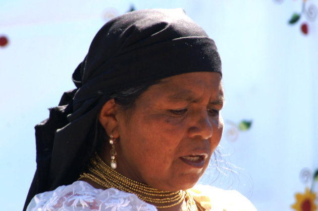 Vrouw op de markt