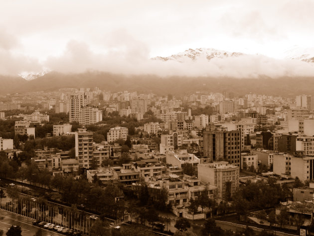 zicht op Teheran