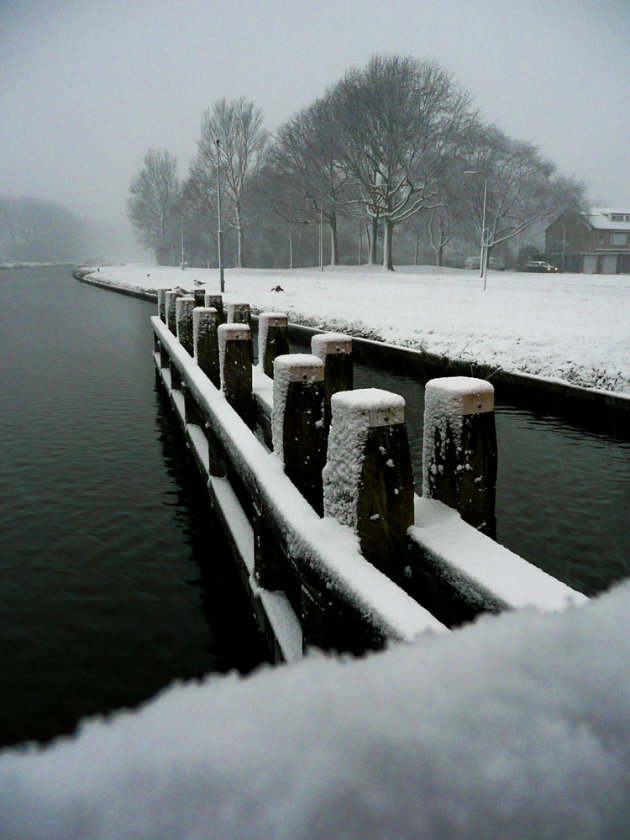 Herfst sneeuw