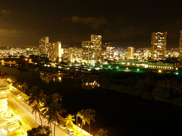 Honolulu at night