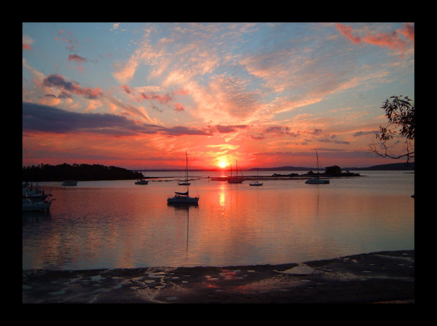 Port Stephens zonsondergang