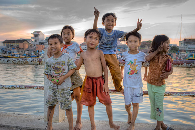 Vietnam kinderen van Phan Thiet