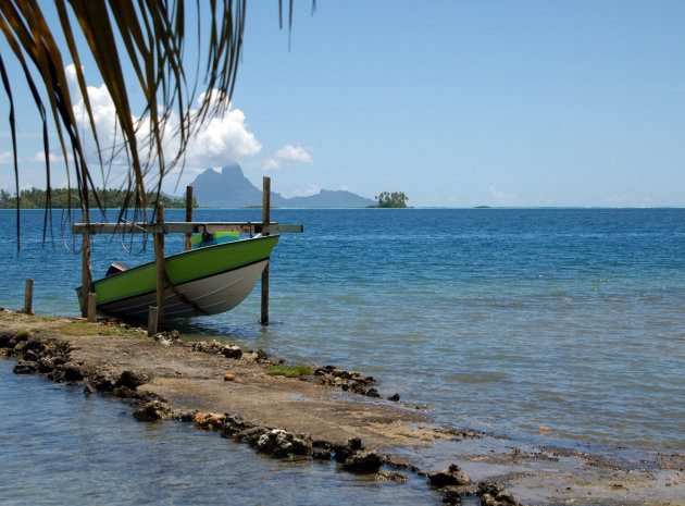 Bora Bora gezien vanaf Raiatea