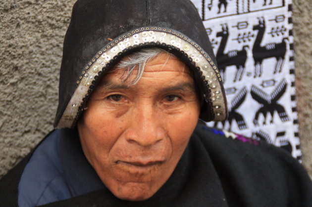 La Paz. Man op straat