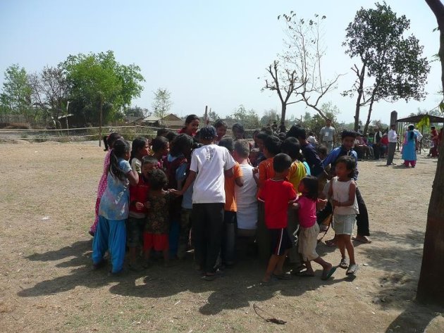 Kindjes bij het Dental Camp