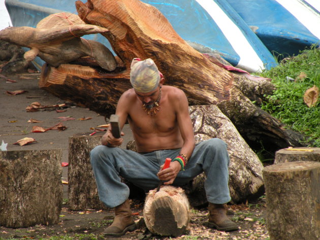 Bewoner uit het dorp Tortuguero