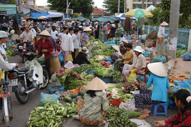 Markt in Vinh Long (Mekong delta)