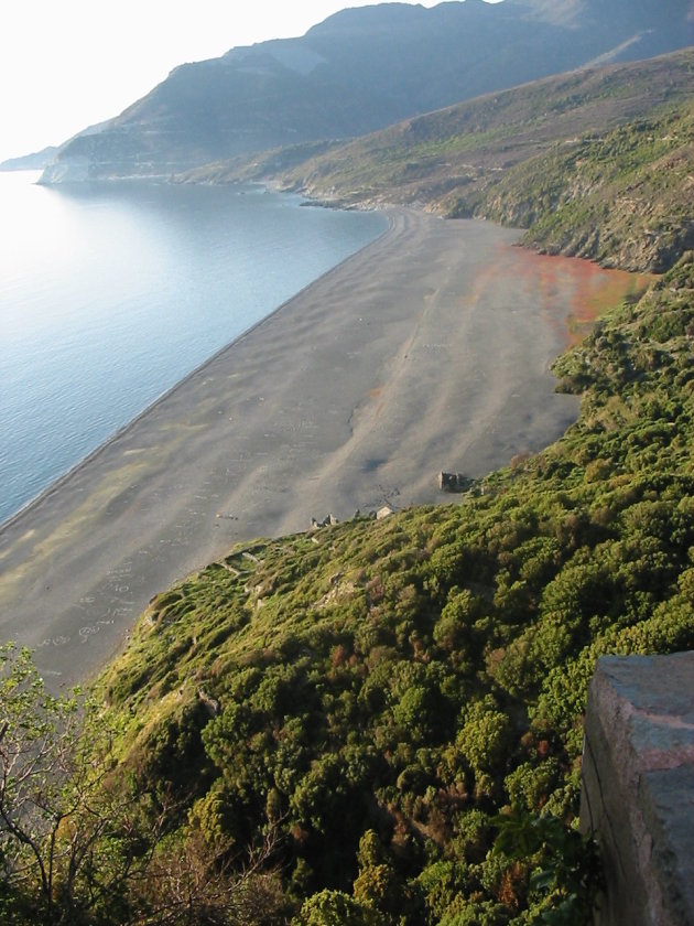 Zwarte strand van Nonza