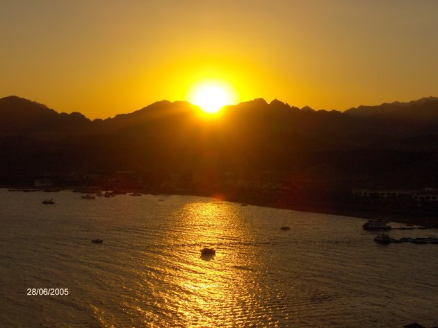 zonsondergang in Sharm