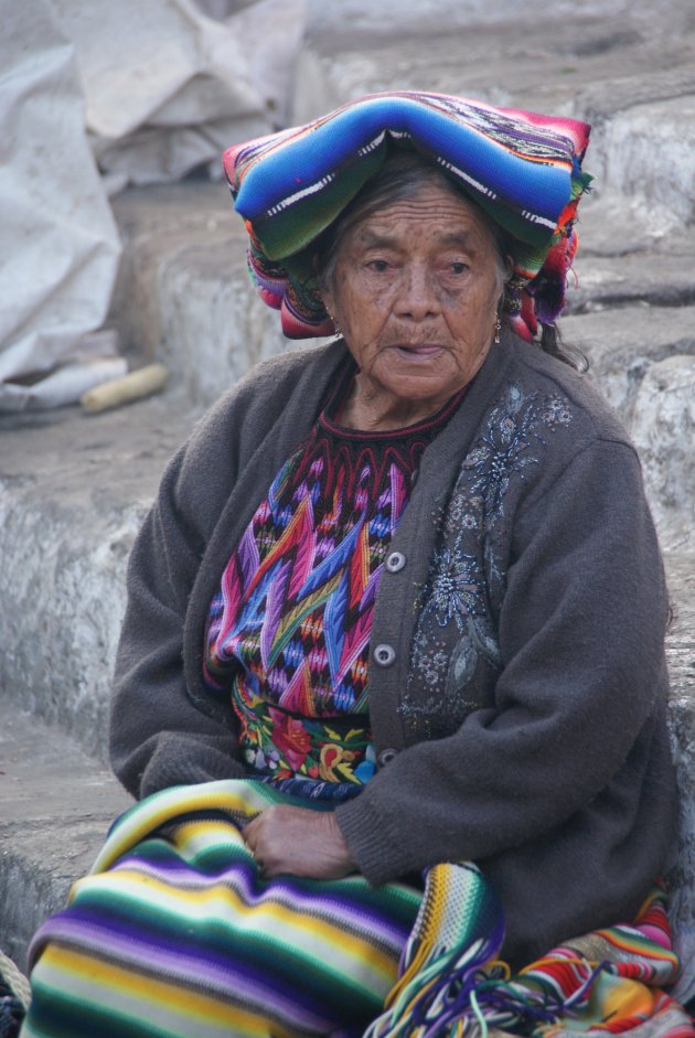 Vrouw in Chichicastenango
