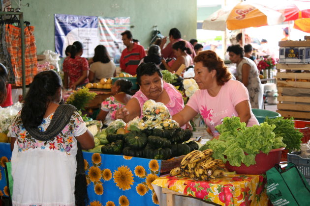 Lokale markt in Uman