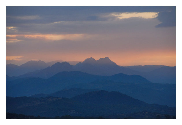 Dawn breaks in Corsica