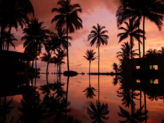 zonsondergang khao lak