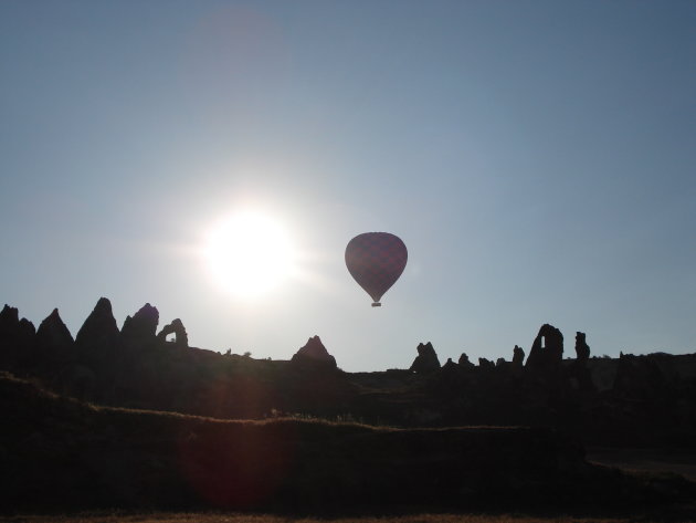 zonsopkomst in Cappadocië