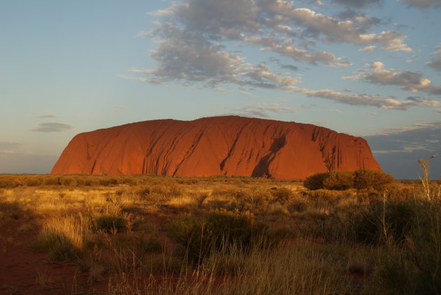 Zonsondegang bij Ayers rock