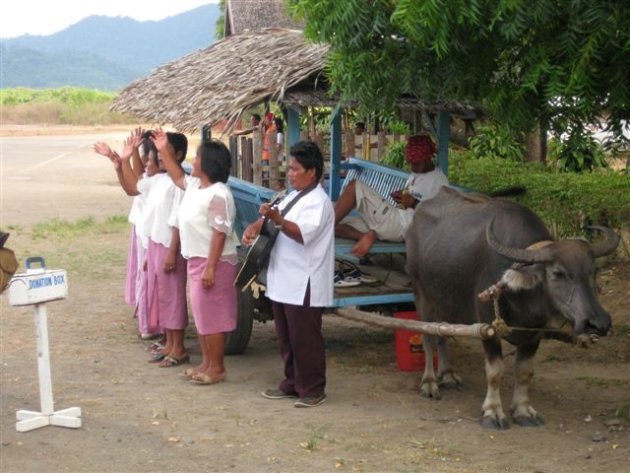 Afscheid op El Nido arport