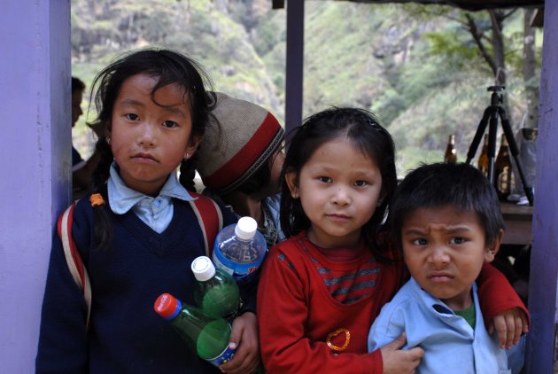 Kinderen in de Himalaya