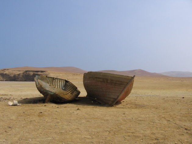 boten in de woestijn