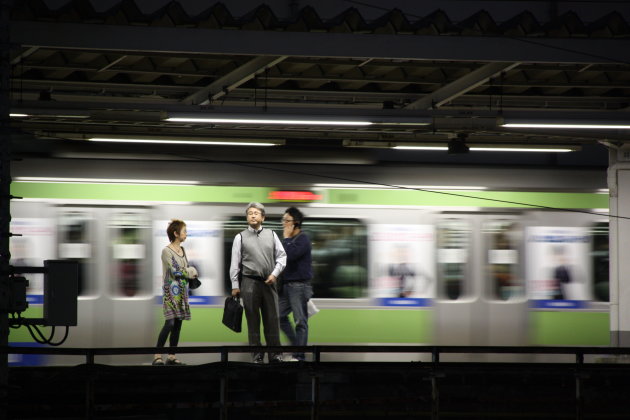 Wachten op de trein