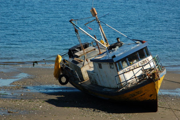 Vissersbootje in Quemchi