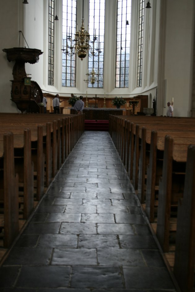 Kloosterkerk binnengedeelte.