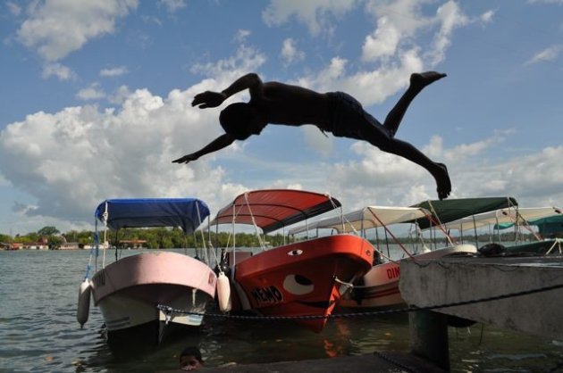 Kid jumping