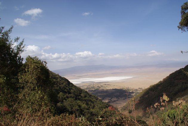 Uitzicht op de Ngorongoro