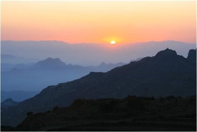 zonsopgang haraz mountains