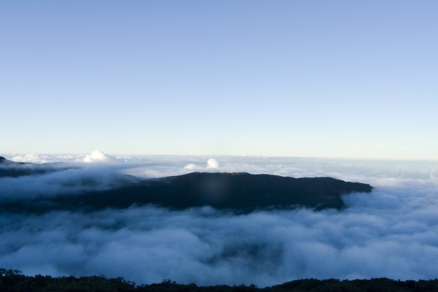 In de wolken