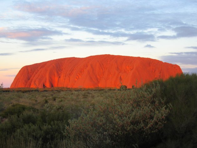 Zonsondergang Uluru