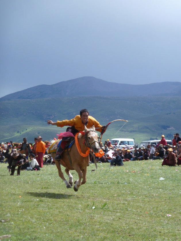 Tibetaans Horse racing festival