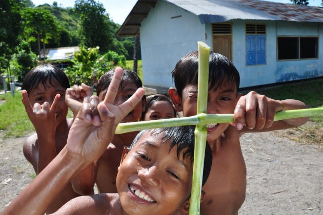 Kinderen op Lombok