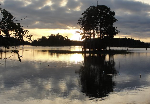 Ochtend zon op Ston-eiland