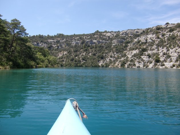 kanotocht op Lac d'Esparron