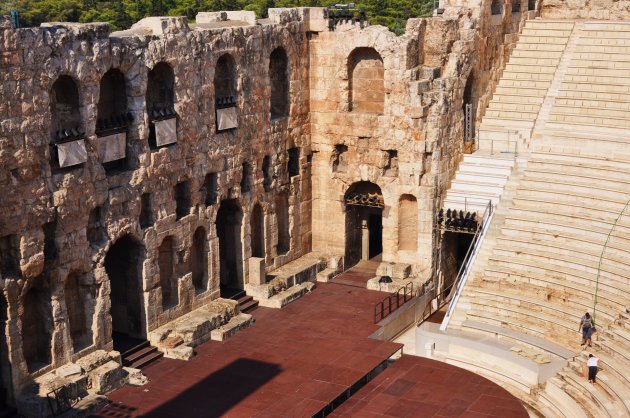 Schoonmaak voor het optreden in Athene