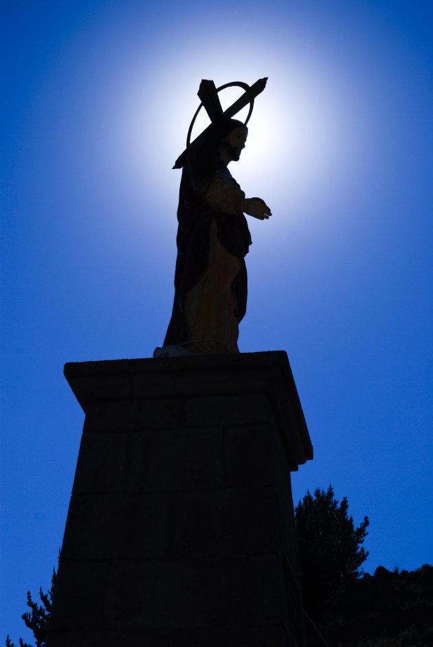 Christusbeeld in Copacabana - Bolivia