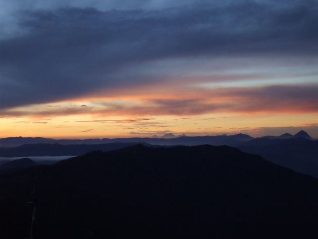 uitzicht vanaf vulkaan Tajumulco