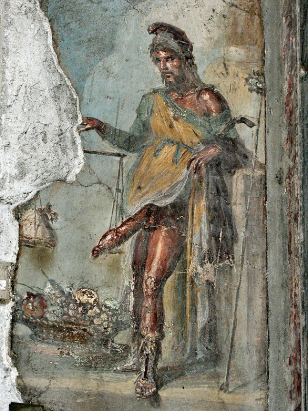 Fresco van Priapus