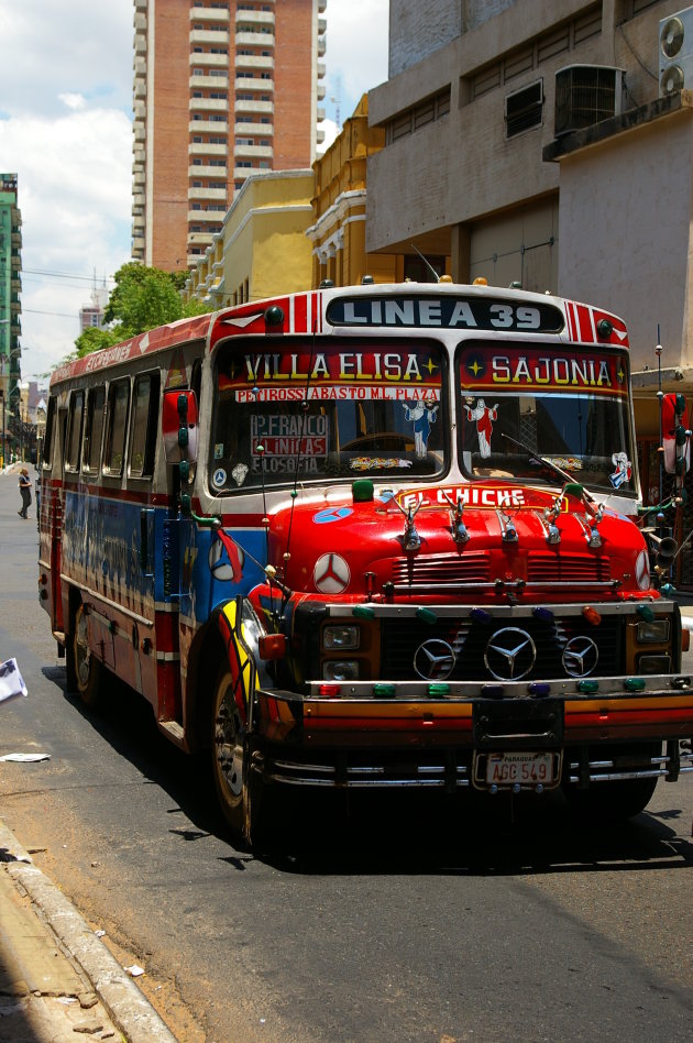 Stadsbus in Asuncion...