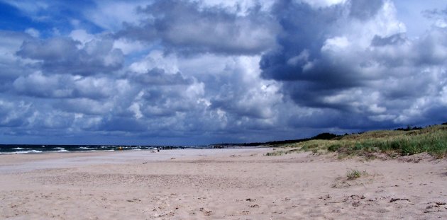 Witte brede Oostzeestranden